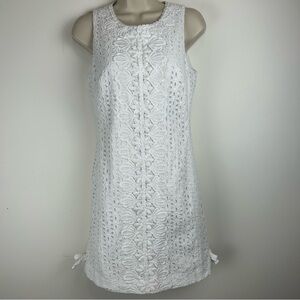 Lilly Pulitzer Melani Sleeveless Eyelet Dress. Sz 2 Preppy Angelcore Fairy